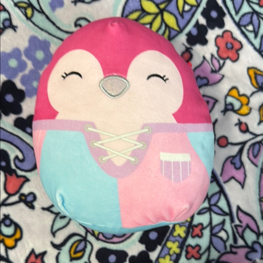 Squishmallows Pink and Blue Penguin Plush Toy